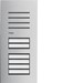 Drukknoppaneel deurcommunicatie Elcom Hager Deurstation audio, 6 drukknoppen, 2-draads, elcom.one RVS REQ006X